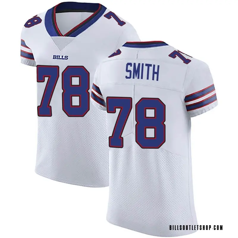 Men's Buffalo Bills Bruce Smith White Elite Vapor Untouchable Jersey By ...