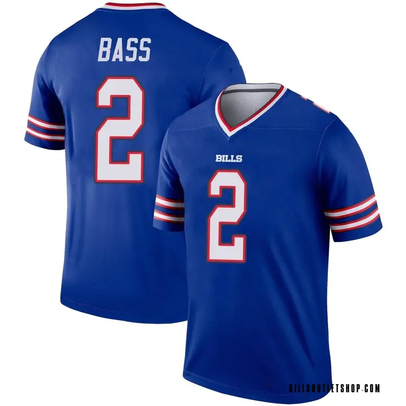 Men's Buffalo Bills Tyler Bass Royal Legend Jersey By Nike