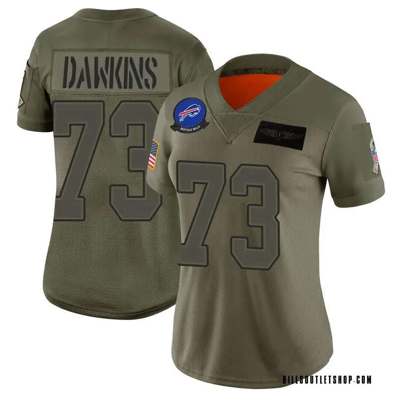 Women's Buffalo Bills Dion Dawkins Camo Limited 2019 Salute to Service  Jersey By Nike