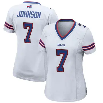 Taron Johnson 7 Buffalo Bills Super Bowl LVII Away Player Men Jersey -  White Jersey - Bluefink