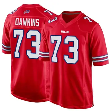 Men's Nike Dion Dawkins Royal Buffalo Bills Game Player Jersey Size: Extra Large