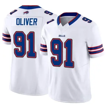 Ed Oliver Jersey #91 Buffalo Bills Red Alternate Game