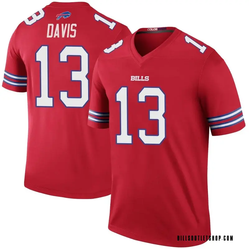 Youth Buffalo Bills Gabe Davis Red Legend Color Rush Jersey By Nike