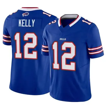 Jersey Ninja - Buffalo Bills Blue Jim Kelly Crossover Hockey Jersey