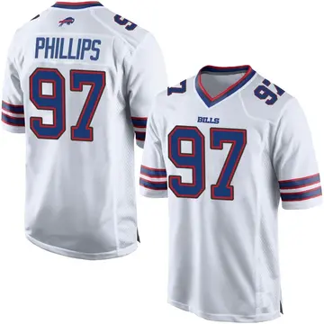 Buffalo Bills Jordan Phillips 97 White Vapor Limited Jersey - Bluefink