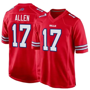 Youth Nike Josh Allen Navy Buffalo Bills Inverted Team Game Jersey