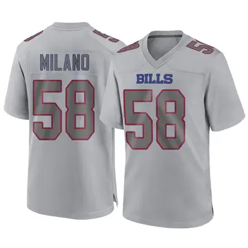 Men's Buffalo Bills Matt Milano Nike White Away Game Player Jersey