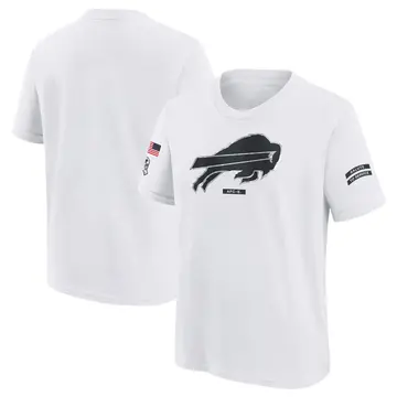 Youth Buffalo Bills White 2024 Salute To Service T-Shirt By Nike